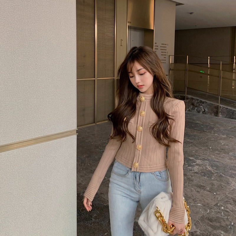 Fashion Women's Slim Short Outer Sweater Top