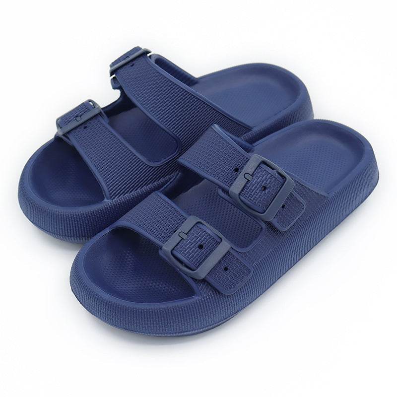 Platform Home Slippers Women's Summer Buckle