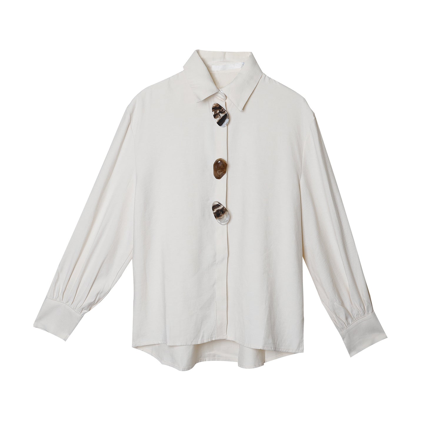 Ladies temperament women's POLO collar glass buckle shirt shirt women