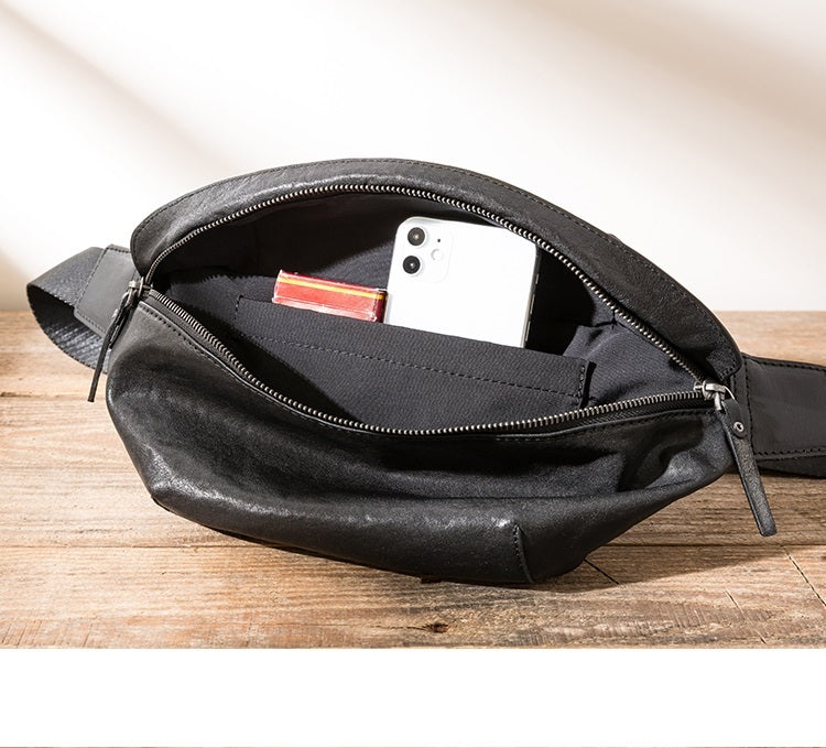 First Layer Cowhide Casual Messenger Bag Work Clothes One Shoulder