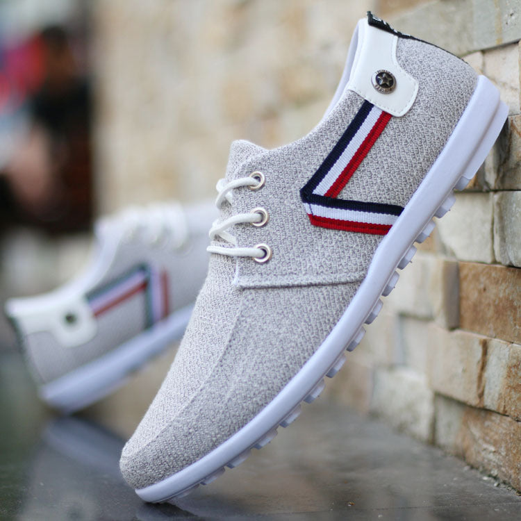 Solid Color Non-slip Men Driving Shoes Spring Autumn New Leather Breathable Men's Peas Shoes British Casual Sneakers