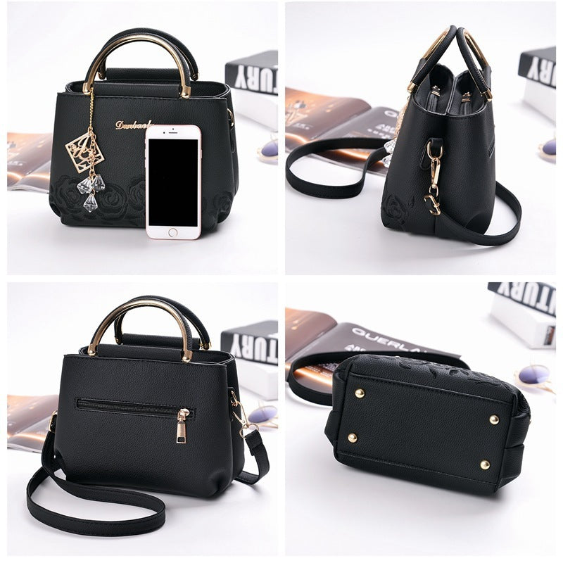 Embroider line embroidery PU handbag is superior direct selling chun xia fashionable new iron wrapped handbag party a undertakes