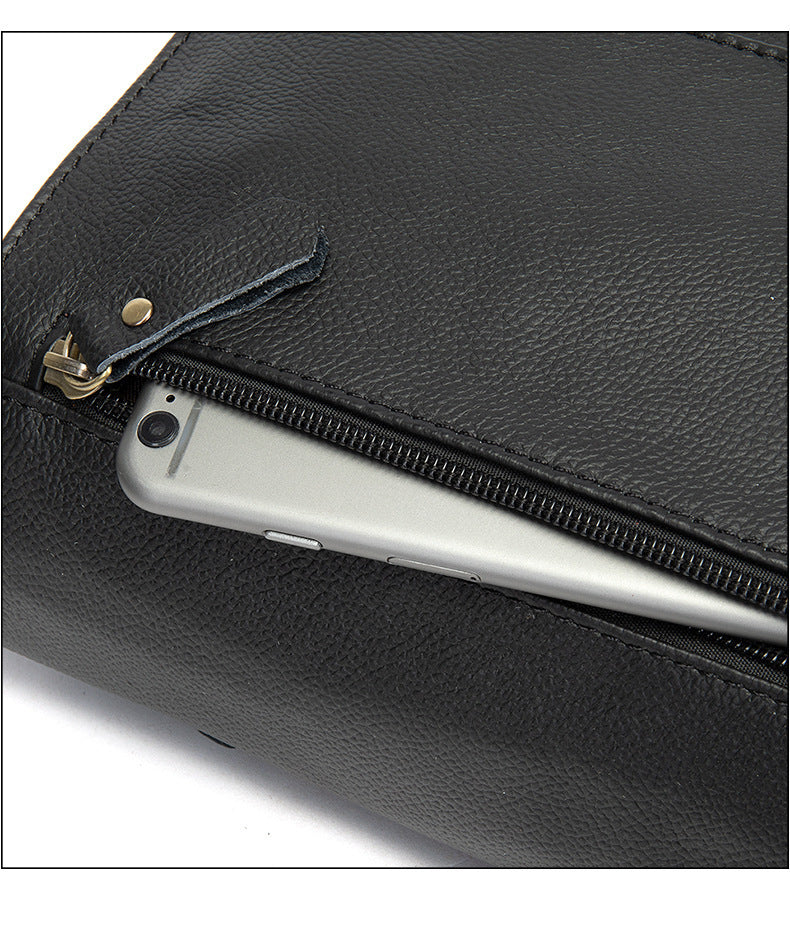 European And American Leather Shoulder Bag For Men