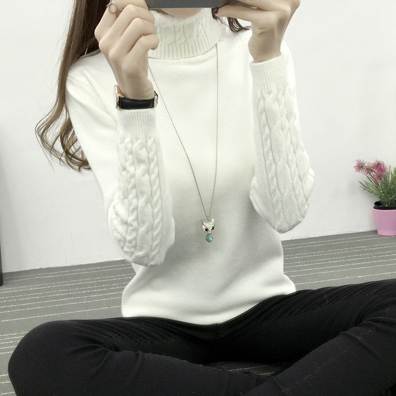 Twist Pullover Thick Slim Slimming Sweater