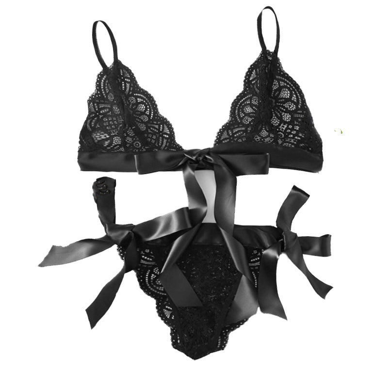 Bowknot Lace Sexy Flowy Suit New