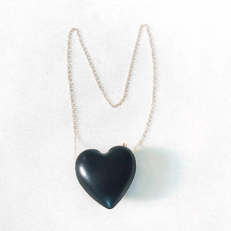 Red Heart-shaped Shoulder Bag Lover Chain Female Bag