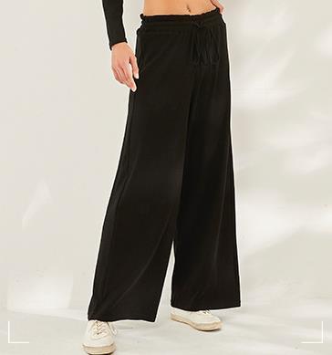 Wide Leg Elastic Waist Yoga SweatPants