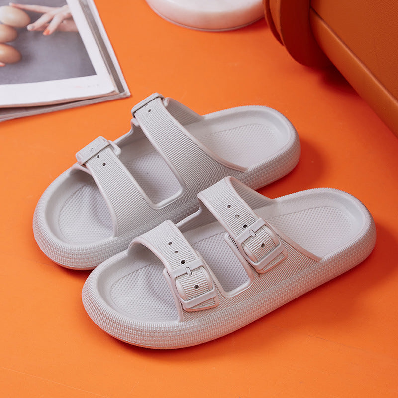Platform Home Slippers Women's Summer Buckle