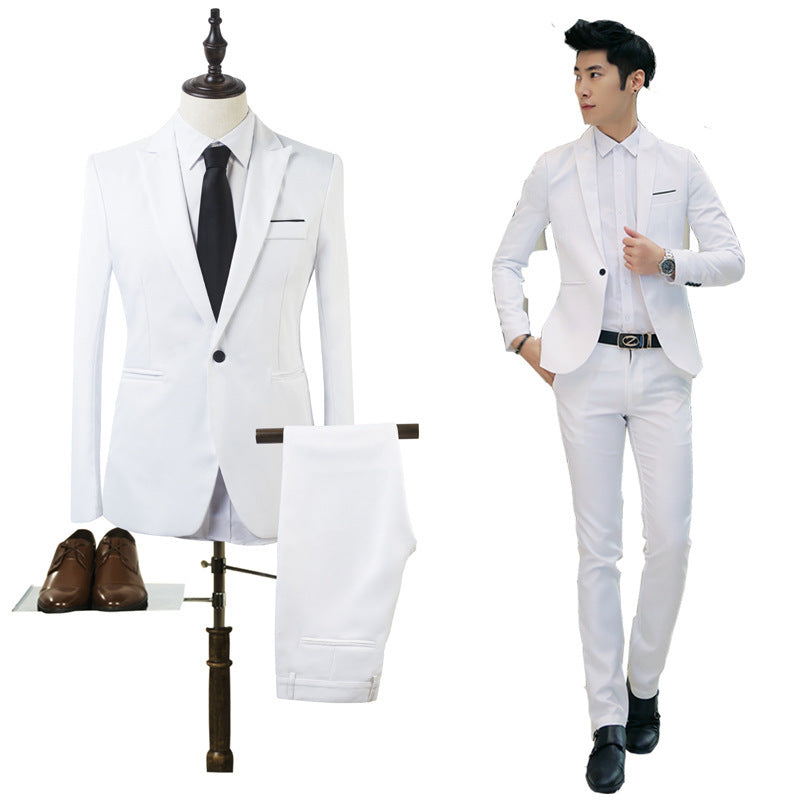 Business two-piece suit Korean Slim jacket