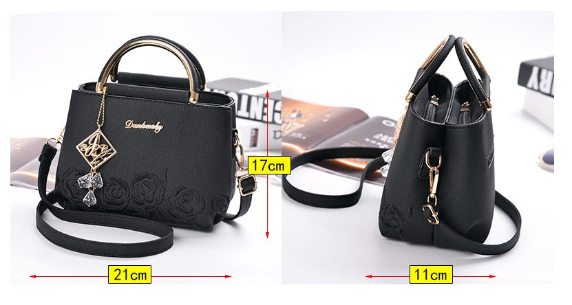 Embroider line embroidery PU handbag is superior direct selling chun xia fashionable new iron wrapped handbag party a undertakes