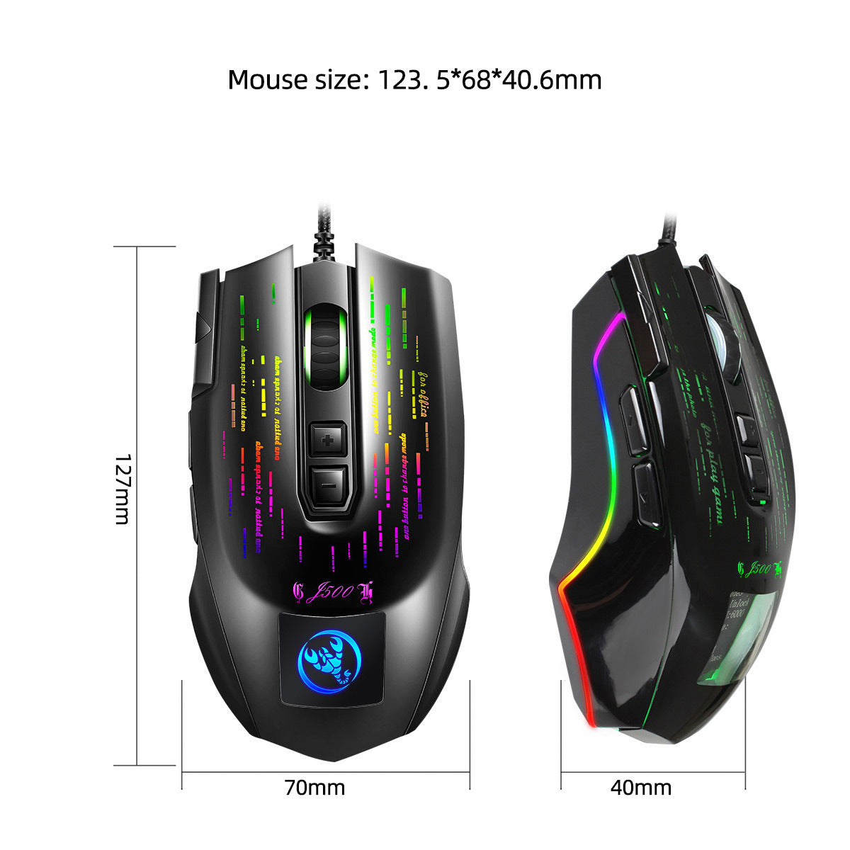 Display Game Wired Macro Mouse Driver