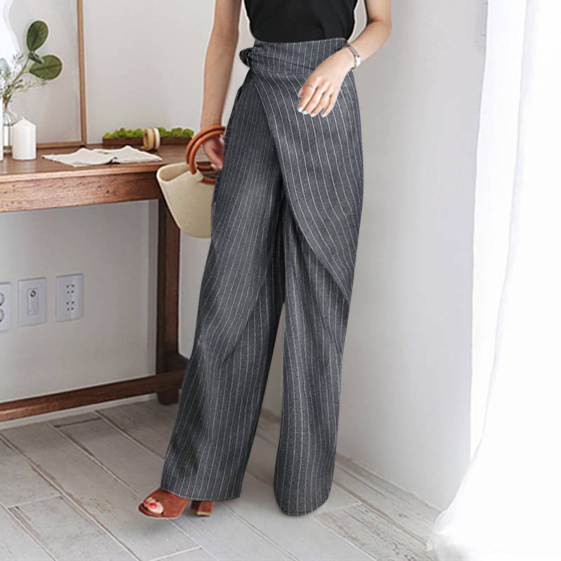 Independent Station Wish Autumn New Striped Lace-up Trousers