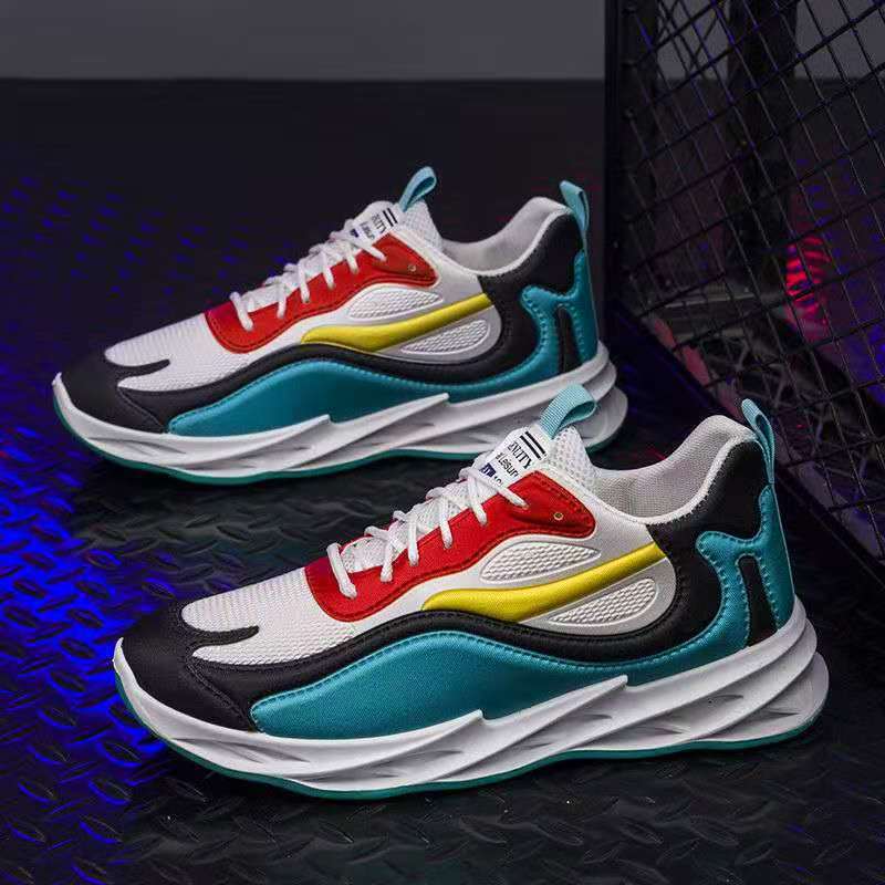 Men's Fashion Casual Running Blade Shoes, Trendy Middle Height Sneakers