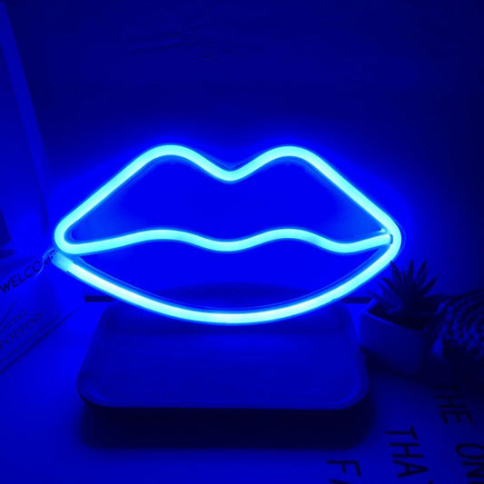 LED Moon Neon Light for Bedroom Decoration USB & Battery Powered Dual-Purpose