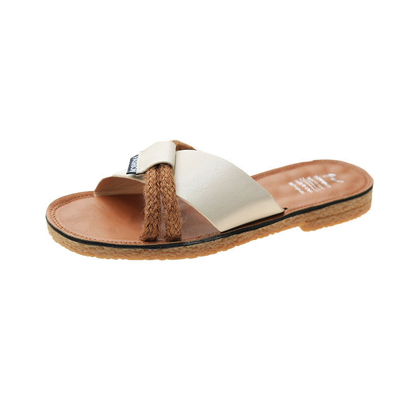 Net Red Flat Sandals And Slippers Women Summer Beach Shoes