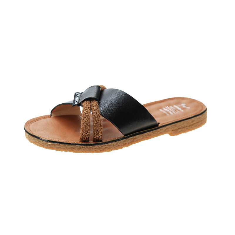 Net Red Flat Sandals And Slippers Women Summer Beach Shoes