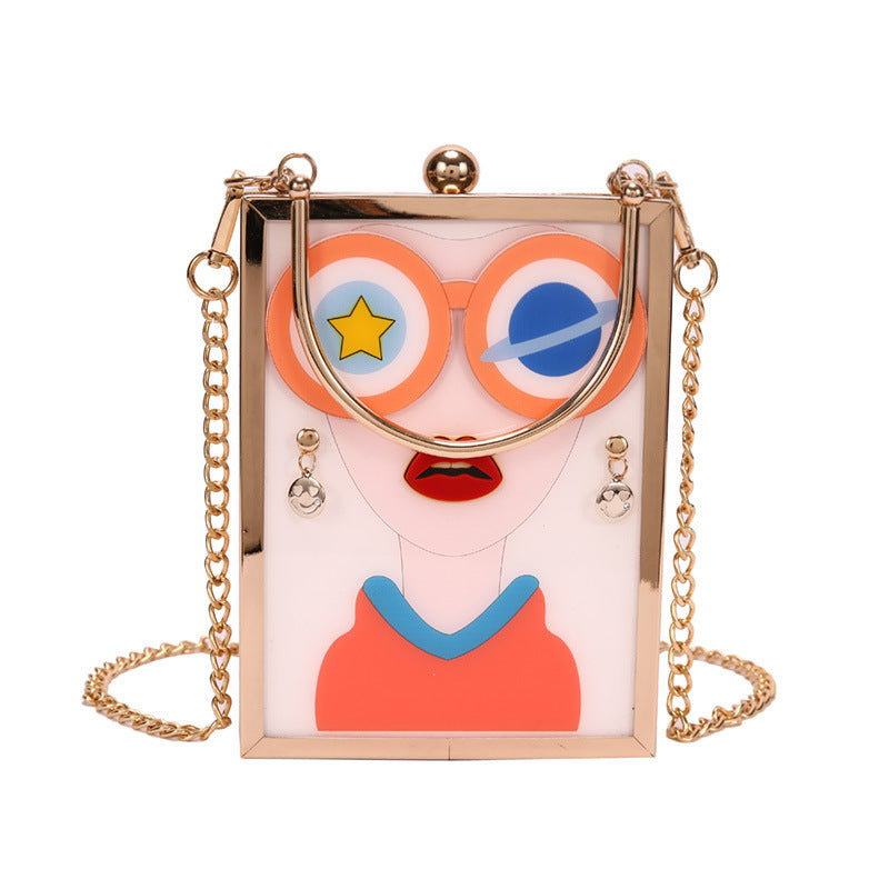 Galeries Beauty Pattern Chain Bag