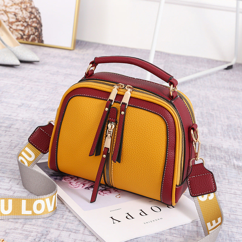 Women's Wide Shoulder Small Square Bags
