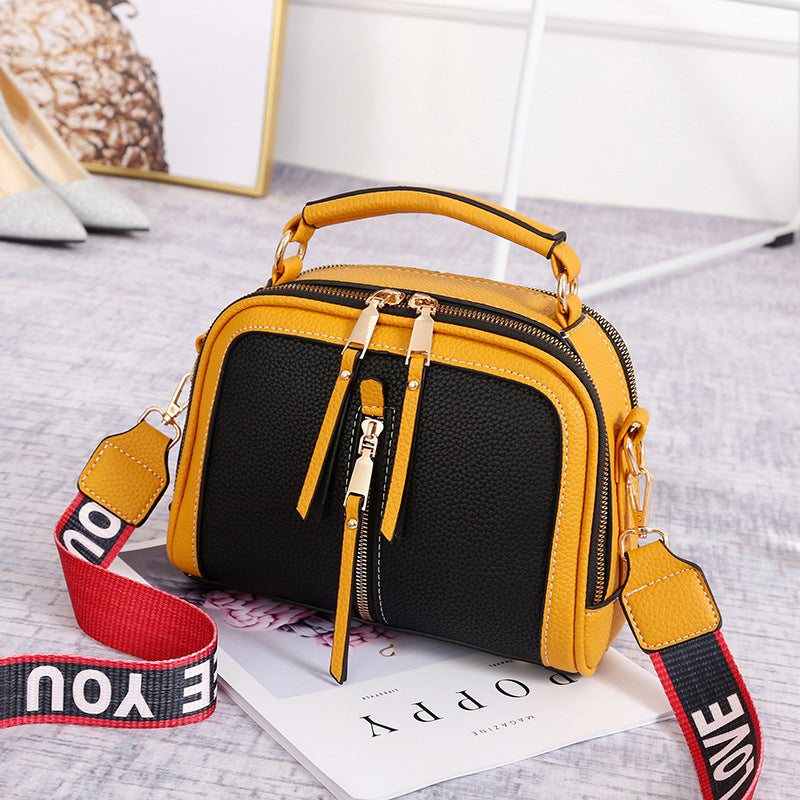 Women's Wide Shoulder Small Square Bags