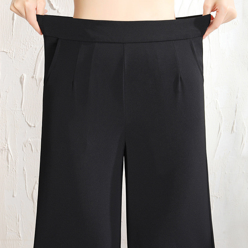 Wide-leg Pants Women's High-waist