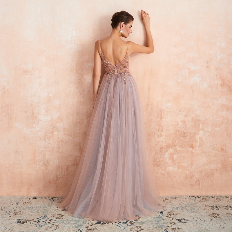 Annual Meeting Evening Dress Winter New Fashion Host Dress