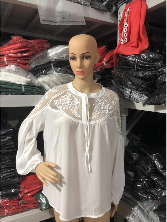 Explosive Sexy See-through V-neck Lace Shirt Shirt