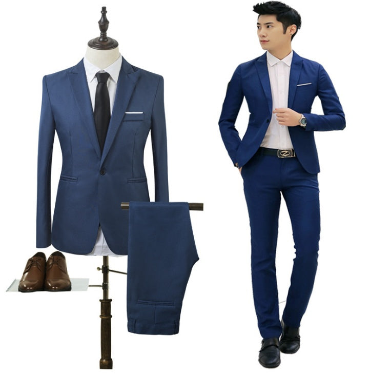Business two-piece suit Korean Slim jacket
