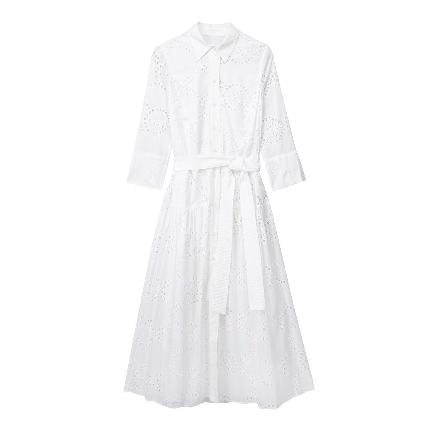 Women's Casual Fashion Elegant White Dress