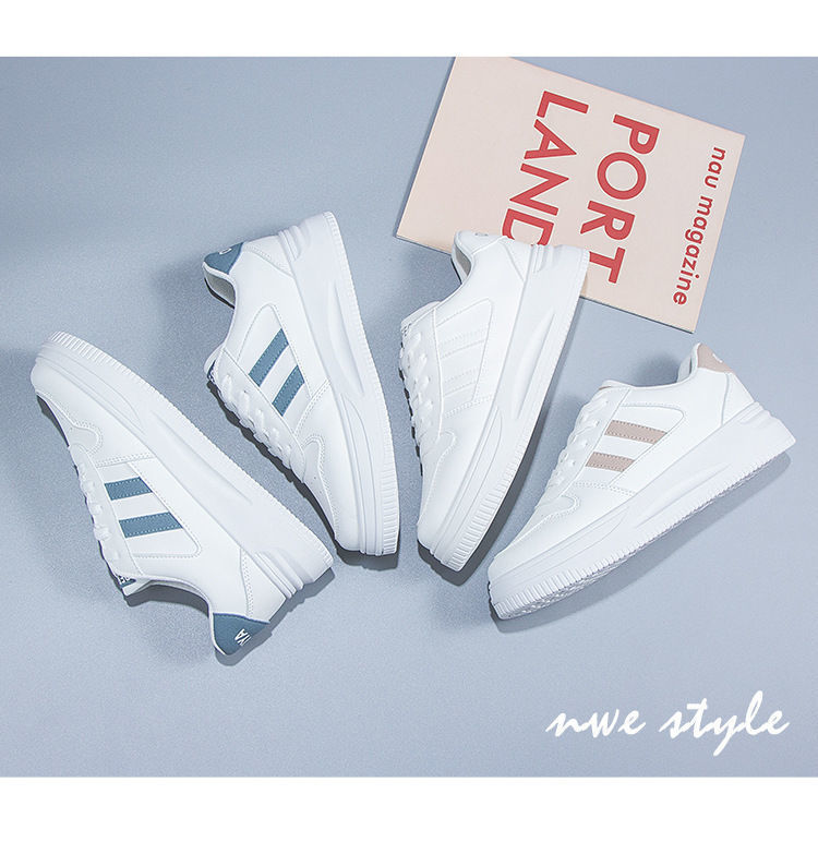 Casual Sports Leather Summer White Sneakers
