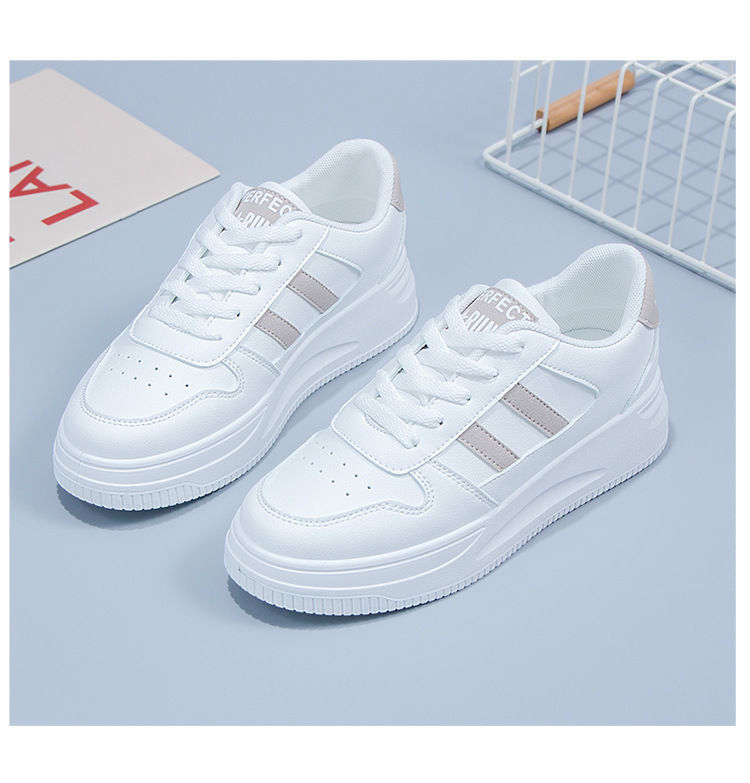 Casual Sports Leather Summer White Sneakers