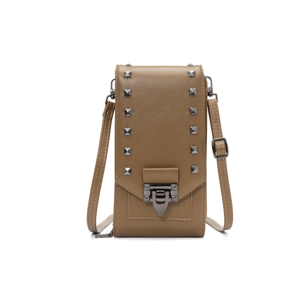 Rivet Design Shoulder Bags Mobile Phone Crossbody Bags