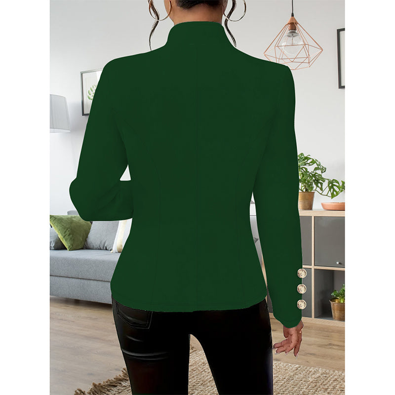 Women Casual Blazers Long Sleeve Business Outerwear Slim Fitting