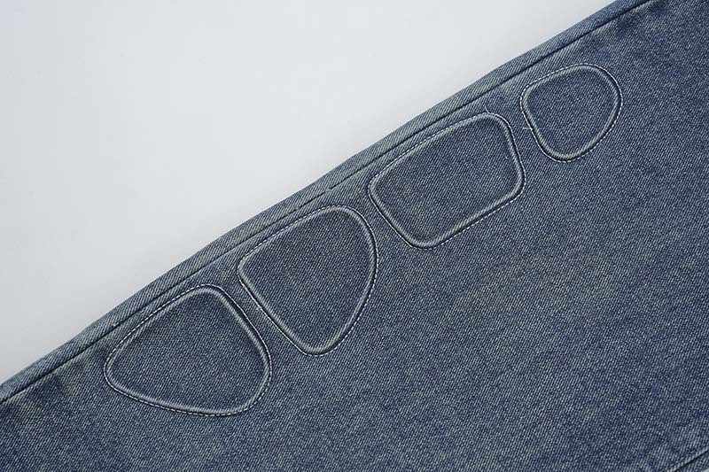 American-style Retro Street Washed Wide-leg Jeans For Men
