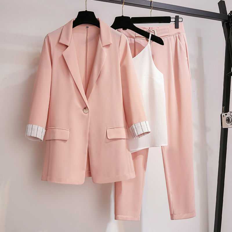 Covering Fleshy Temperament Loose And Thin Suit Thin Coat Suit Women