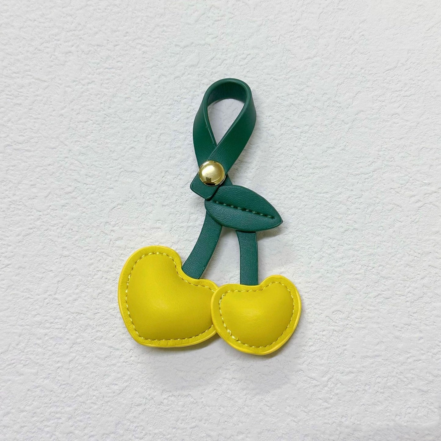 Cute Three-dimensional Peach Heart Cherry Cherry Handbag Pendant