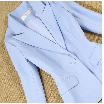 British Slim Light Blue Suit + 9 Pants Set