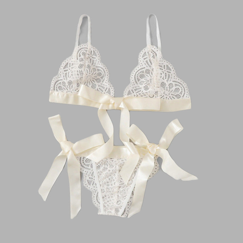 Bowknot Lace Sexy Flowy Suit New
