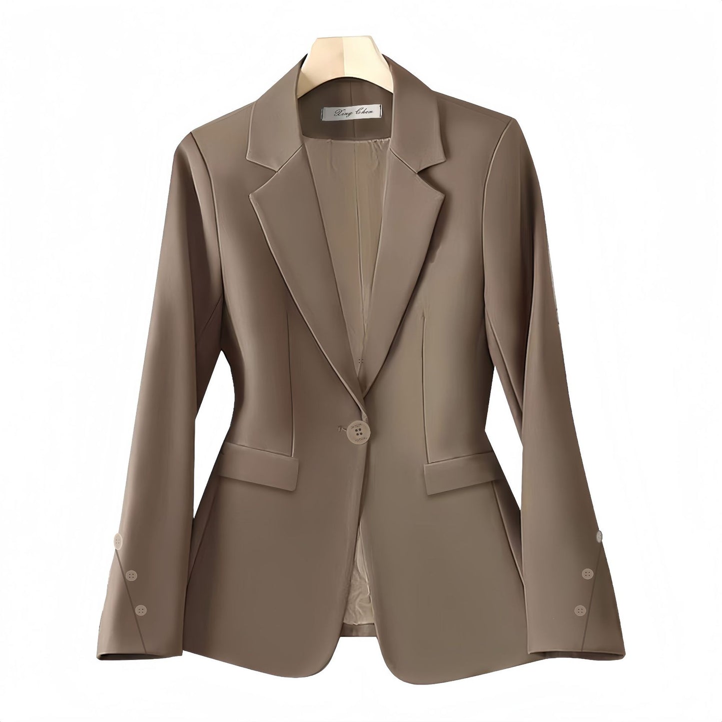 Loose Spring And Autumn High-grade Female Brown Suit
