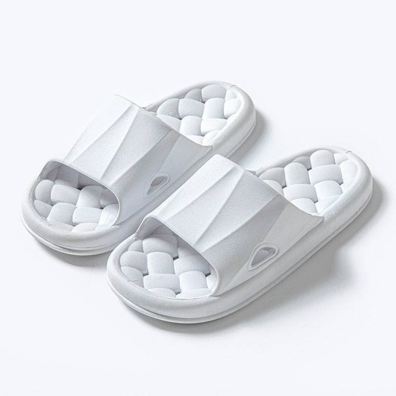 New Woven Texture Non-slip Slippers For Women