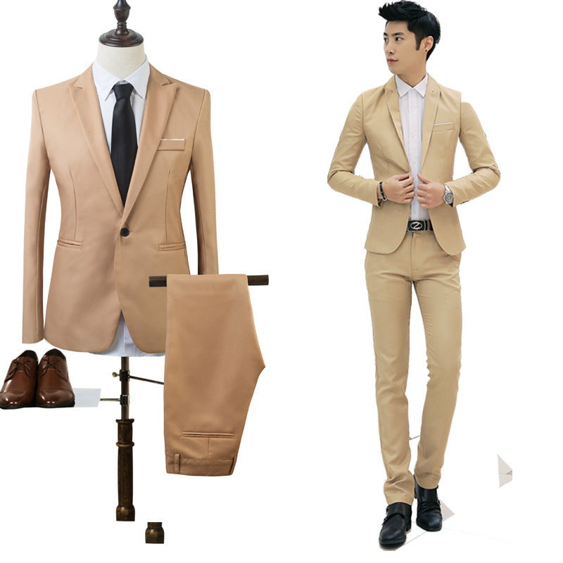 Business two-piece suit Korean Slim jacket