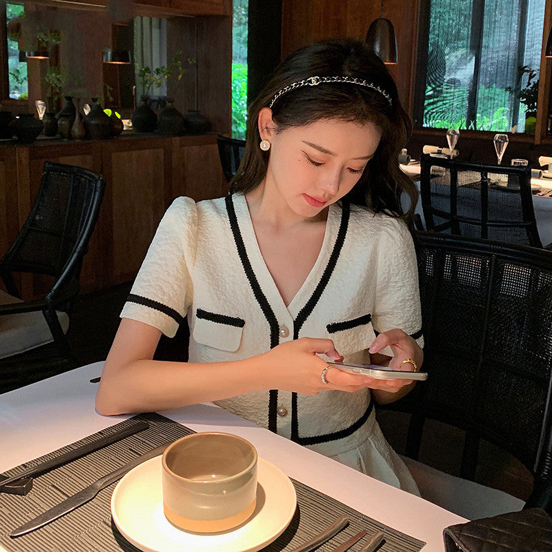 Women's Fashion Short Sleeve Skirt Set