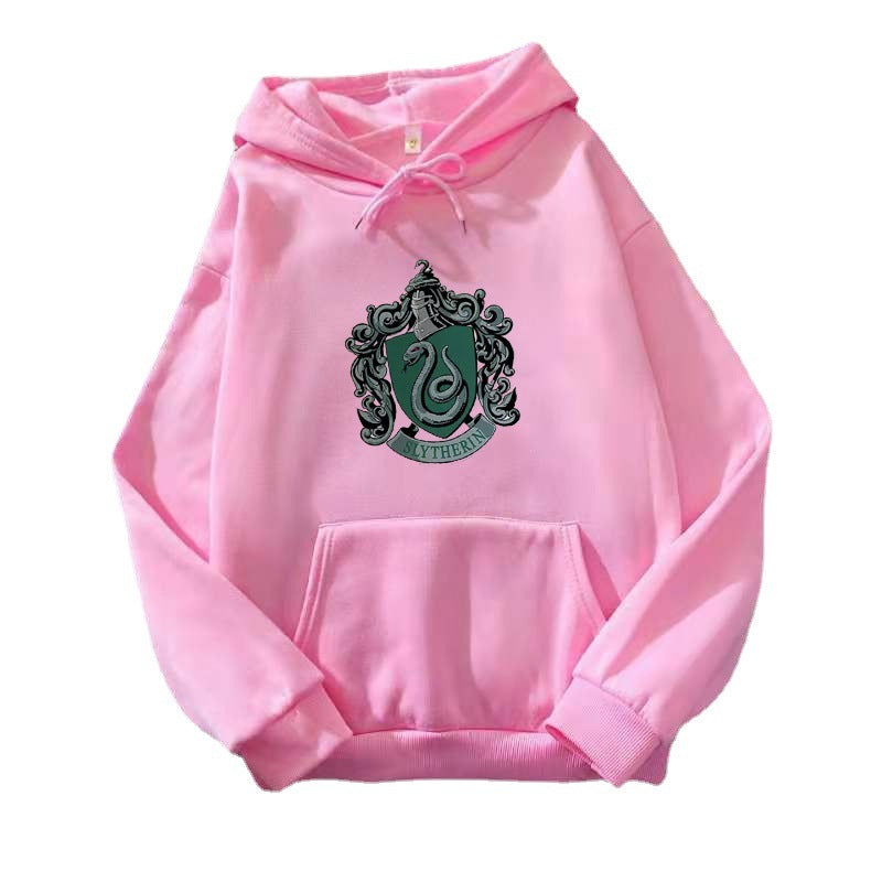 Autumn Winter Couple Top Loose Hooded Sweatshirt