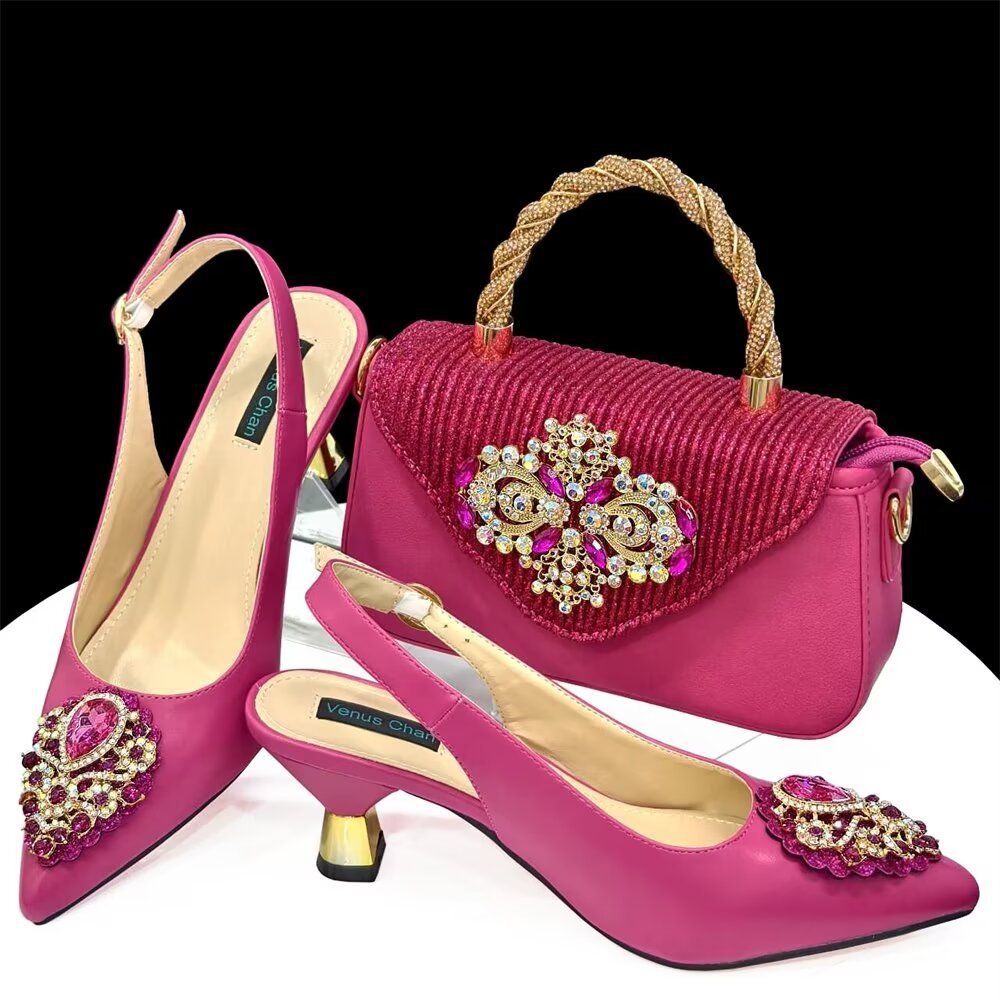 Casual French Style Women's Shoes And Bags Suit