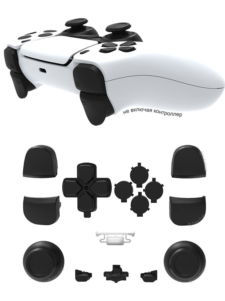 Suitable For PS5 Gamepad Cover Material Hemp Surface Button Replacement Shell Accessories