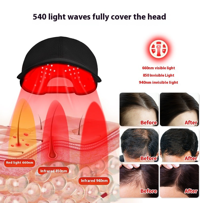 Infrared Peaked Cap Hair Growth And Hair Care