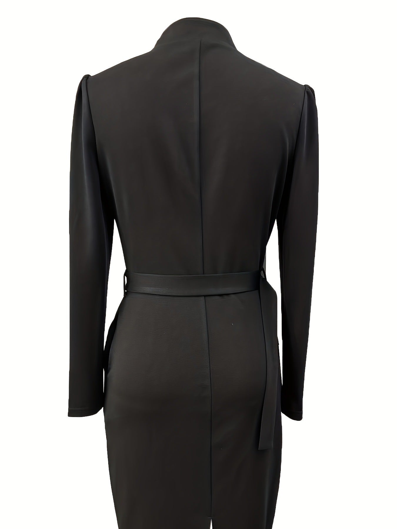 Women's Long Sleeve V-neck Dress