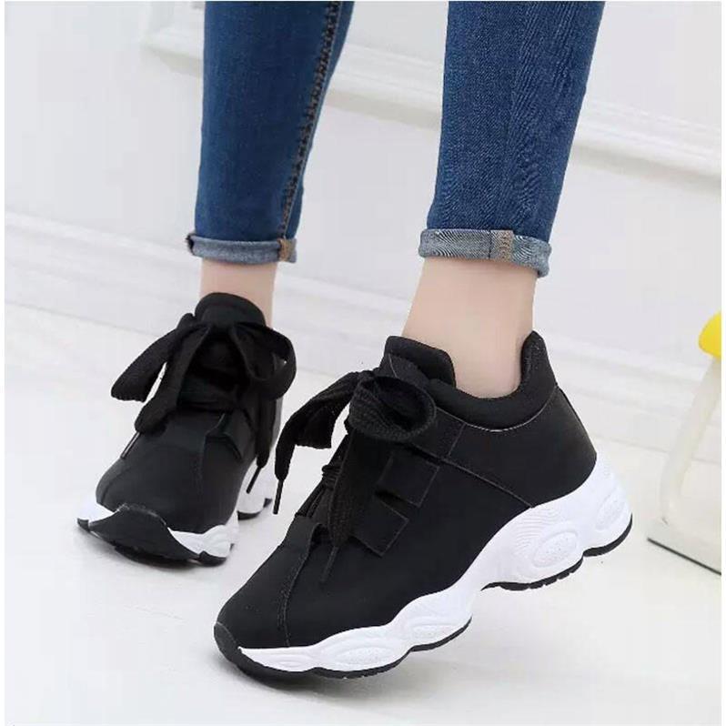 women shoes female students casual thick-soled running shoes female tide