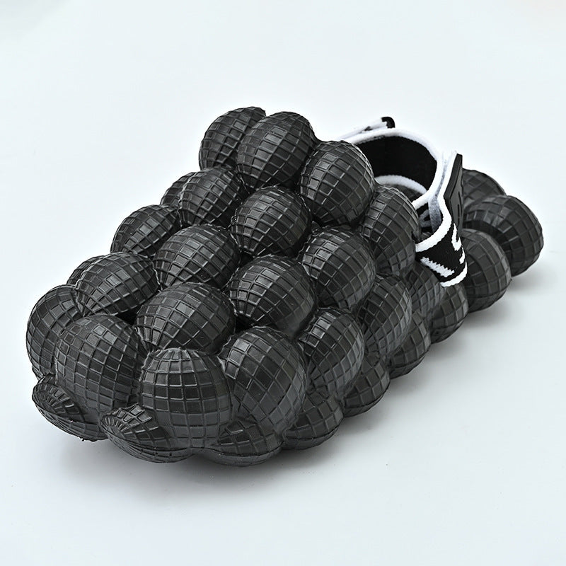 Massage Litchi Peanut Grape Bubble Trendy Child Slippers Children's Hole Shoes