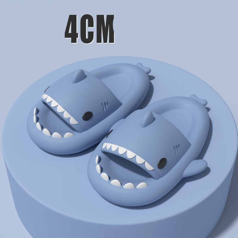 Adult's Slippers Indoor Outdoor Funny Shark Cartoon for summer pool