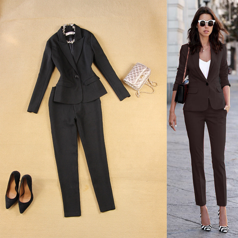 British Slim Light Blue Suit + 9 Pants Set